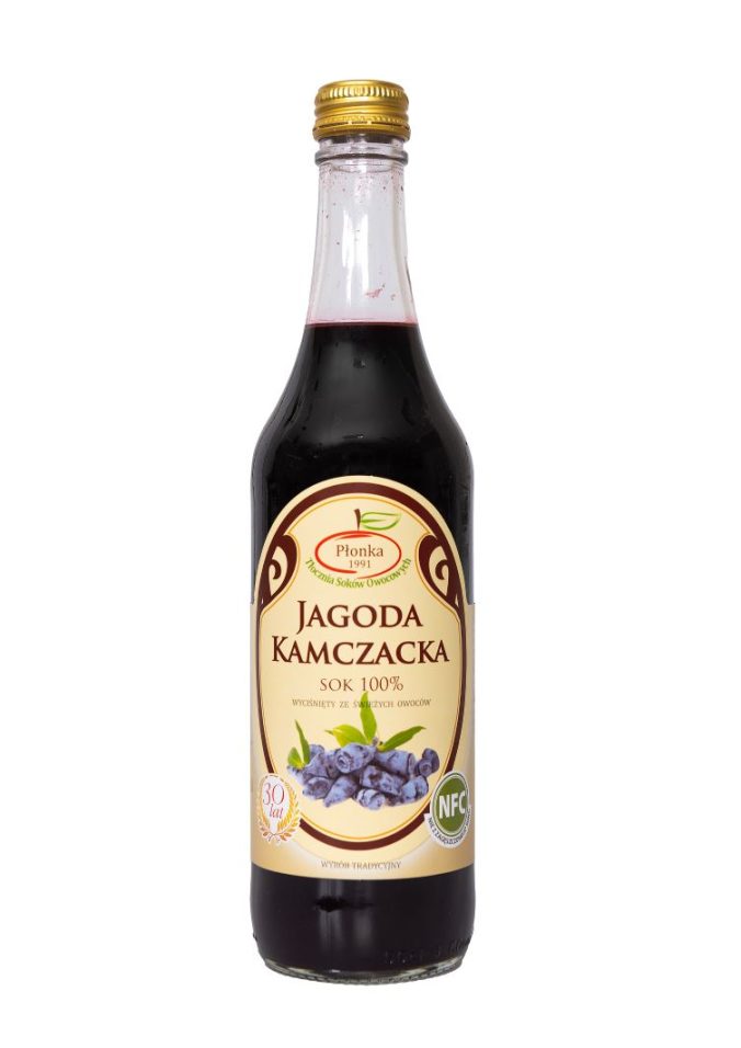 Domowy Sok z Jagody Kamczackiej 100% poj. 490 ml